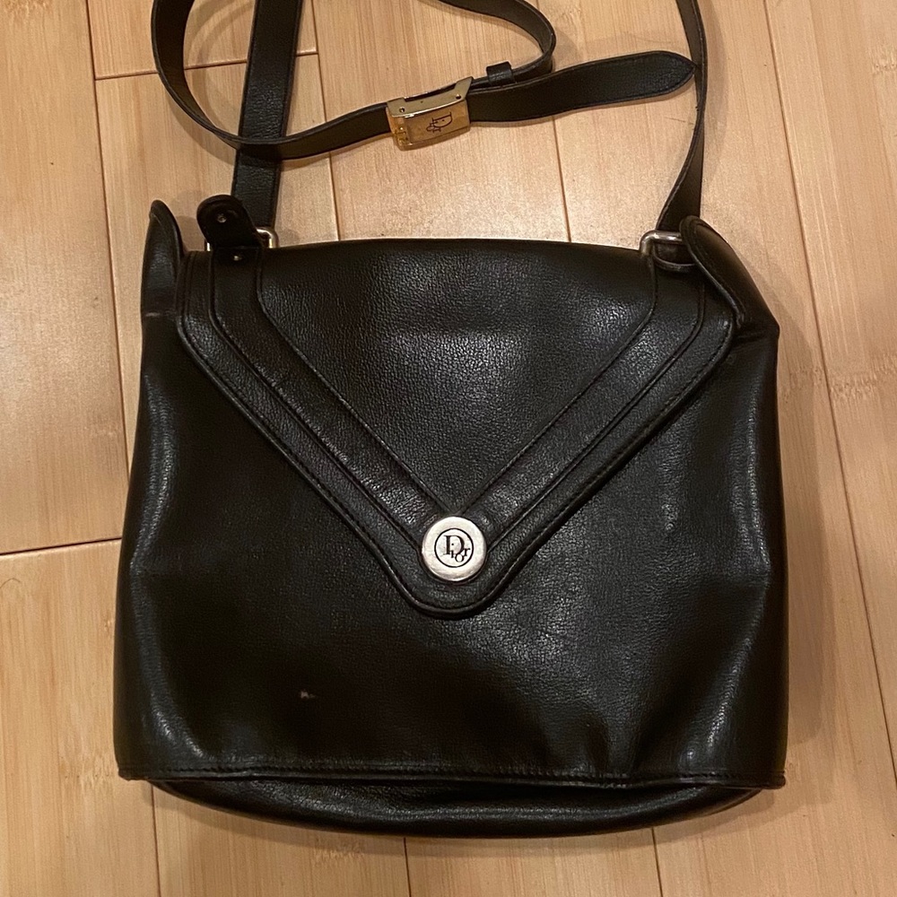 vintage(?) dior crossbody leather purse - Picture 1 of 6